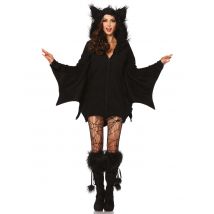 Fledermauskostüm für Damen - Thema: Kostümideen - Schwarz - Größe XL