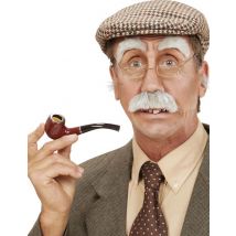 Opa Augenbrauen und Schnurrbart - Thema: Humor - Bunt - Größe Einheitsgröße