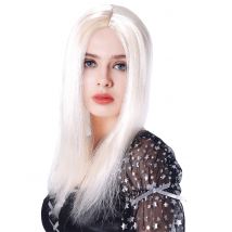 Lange Perücke blonde für Damen- 45cm - Thema: Accessoires Carnaval - Blond - Größe Einheitsgröße