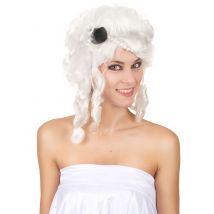 Weiße Renaissance-Perücke für Erwachsene - Thema: Accessoires Carnaval - Weiß - Größe Einheitsgröße