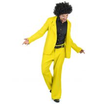 Gelbes Disco Kostüm - Thema: Kostümideen - Gelb - Größe XL