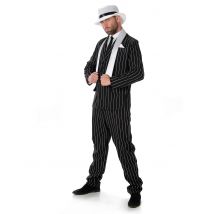 Retro Gangster Kostüm für Herren - Thema: 20er / 30er Jahre - Schwarz - Größe L