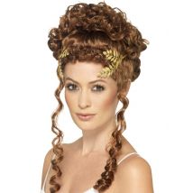 Kopfschmuck sexy Lorbeerblatt für Damen - Thema: Antike - Gold - Größe Einheitsgröße