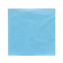 50 Papierservietten hellblau 38 x 38 cm - Blau - Größe Einheitsgröße