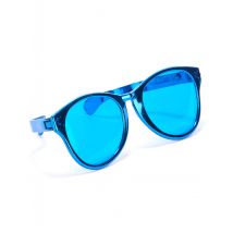 Riesige Party-Brille in Blau für Erwachsene - Thema: Accessoires Carnaval - Blau - Größe Einheitsgröße