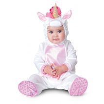 Einhorn-Kostüm für Babys - Thema: Tiere - Weiß - Größe 80/86 (18-24 Monate)