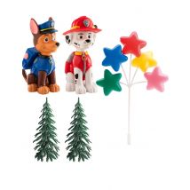 Kuchen Deko Set PAW Patrol - Thema: Lizenzen - Bunt - Größe Einheitsgröße