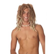 Beach Boy Perücke für Herren Accessoire für Fasching blond - Thema: Vegaoo-Design - Blond - Größe Einheitsgröße