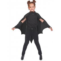 Umhang schwarze Vampirfledermaus Kinder Halloween - Thema: Accessoires Carnaval - Schwarz - Größe Einheitsgröße