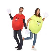Paarkostüm Bonbon für Erwachsene! - Thema: Humor - Bunt - Größe Einheitsgröße
