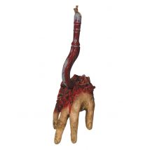 Blutige Hand mit Haken Halloween - Thema: Accessoires Carnaval - Bunt - Größe Einheitsgröße