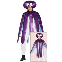 Kraken Kostüm für Erwachsene - Thema: Tiere - Violett - Größe Einheitsgröße