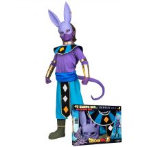 Beerus Dragon Ball Lizenzkostüm für Kinder lila-blau-gold - Thema: Manga - Schwarz - Größe 140/152 (10-12 Jahre)