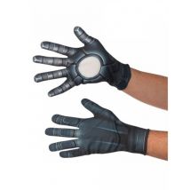 Captain America Lizenz-Handschuhe Zubehör grau-weiss - Thema: Filmstars + Promis - Schwarz - Größe Einheitsgröße