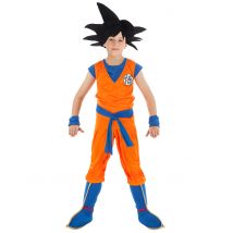 Son Goku-Dragonball Z-Lizenzkostüm für Kinder orange-blau - Thema: Manga - Blau - Größe 152 (11-12 Jahre)