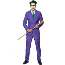 Mr. Joker Herrenkostüm Suitmeister Bösewicht lila-grün - Thema: Filmstars + Promis - Violett - Größe M (50)