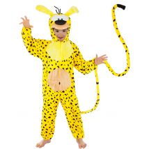 Marsupilami Tierkostüm für Kinder gelb-schwarz - Thema: Filmstars + Promis - Gelb - Größe 128 (7-8 Jahre)