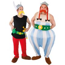 Asterix und Obelix-Partner-Verkleidung für Herren bunt - Thema: Humor - Bunt - Größe Einheitsgröße