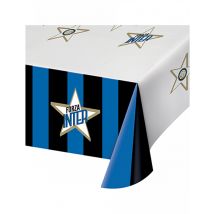 Inter Mailand-Tischdecke Zubehör für Partys blau-weiss-schwarz 120 x 180 cm - Thema: Fanartikel - Blau - Größe Einheitsgröße