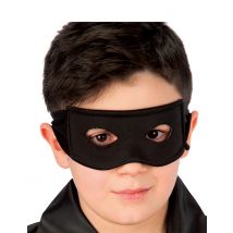 Kämpferische Augenmaske für Kinder Ritter-Zubehör schwarz - Thema: Filmstars + Promis - Schwarz - Größe Einheitsgröße