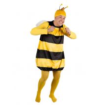 Biene Willi und Maja Kostüm für Erwachsene gelb-schwarz - Thema: Tiere - Gelb - Größe M