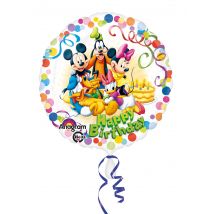 Mickey Maus-Luftballon Mickey und seine Freunde Partydeko bunt 43 cm - Thema: Filmstars + Promis - Bunt - Größe Einheitsgröße