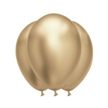 Latex-Luftballons groß elegante Party-Dekoration 6 Stück gold 31-39 cm - Gold - Größe Einheitsgröße