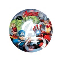 Tortenaufleger Avengers 20 cm - Thema: Filmstars + Promis - Bunt - Größe Einheitsgröße
