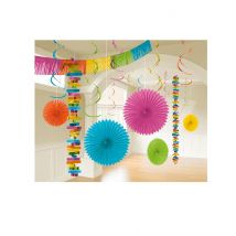Buntes Hängedeko Set 18-teilig - Multicolore - Größe Einheitsgröße