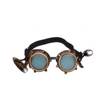 Stilvolle Steampunk-Brille Accessoire für Erwachsene braun-schwarz - Thema: Steampunk - Braun - Größe Einheitsgröße