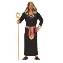 Pharao-Kostüm Antike-Verkleidung für Herren schwarz-gold - Thema: Kostümideen - Schwarz - Größe L (52-54)