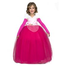 Prinzessinnen-Kostüm für Kinder pink - Thema: Märchen + Trickfilm - Rosa, Pink - Größe 140/152 (10-12 Jahre)