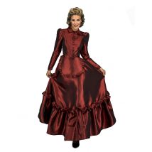 Western-Kostüm für Damen Faschings-Verkleidung rot - Thema: Cowboy + Indianer - Rot - Größe M / L