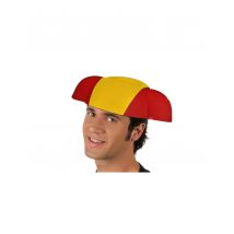 Fanhut Spanien-Hut für Erwachsene gelb-rot - Thema: Fanartikel - Multicolore - Größe Einheitsgröße