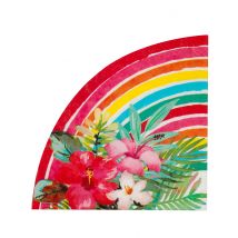 Tropische-Servietten Aloha für Gartenpartys 20 Stück bunt 33 cm - Thema: Nouveautés NL - Multicolore - Größe Einheitsgröße