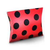 Geschenkverpackung rot mit schwarzen Punkten - Thema: Tiere - Rot - Größe Einheitsgröße