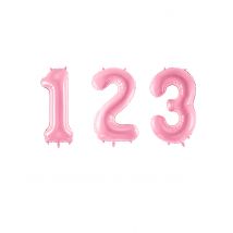 Riesiger Zahlenballon Pastellrosa 86 cm - Thema: Déco d'ambiance anniversaire - Rosa, Pink
