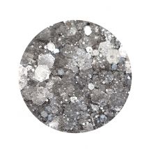 Biologisch abbaubarer Glitzer Metallo Disco - Si si la paillette - Thema: Kostüme nach Farben - Grau, Silber - Größe Einheitsgröße