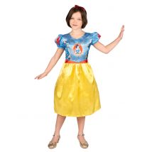 Schneewittchen Basis-Kostüm für Mädchen - Thema: Märchen + Trickfilm - Blau - Größe 110/128 (4-6 Jahre)