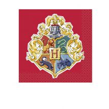 Harry Potter-Servietten Lizenzartikel 16 Stück rot 25x25cm - Thema: Lizenzen - Multicolore - Größe Einheitsgröße