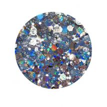 Biologisch abbaubarer Glitter Y'Holo - Si si la paillette - Thema: Strass + Glitzer - Blau - Größe Einheitsgröße