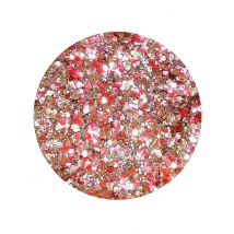 Make-Up Glitter rosegold-rot - Thema: Strass + Glitzer - Rot - Größe Einheitsgröße