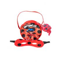 Ladybug Tasche mit Tikki Plüschtier rot - Thema: Tiere - Schwarz - Größe Einheitsgröße
