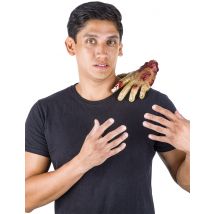 Blutige Zombie-Hand mit Narben Halloween-Accessoire rot-grün - Thema: Gesamte Auswahl Halloween - Grün - Größe Einheitsgröße