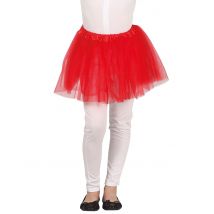 Tüllrock für Kinder Kostümaccessoire 30 cm rot - Thema: Tänzer/-innen - Rot - Größe Einheitsgröße