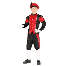 Knecht Ruprecht Kostüm Kinder rot schwarz - Thema: Kostümideen - Rot - Größe 140/146 (10-12 Jahre)