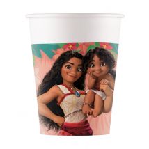 8 Vaiana 2 Pappbecher 200 ml - Thema: Filmstars + Promis - Multicolore