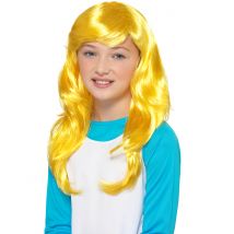 Schlumpfine Perücke Schlümpfe kinder - Thema: Comics - Blond - Größe Einheitsgröße