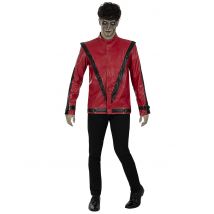 Michael Jackson Thriller Weste Erwachsene - Thema: Horror + Zauberei - Rot - Größe M / L