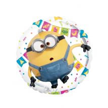 Ballon aus Aluminium Minions 45 cm - Thema: Comics - Gelb